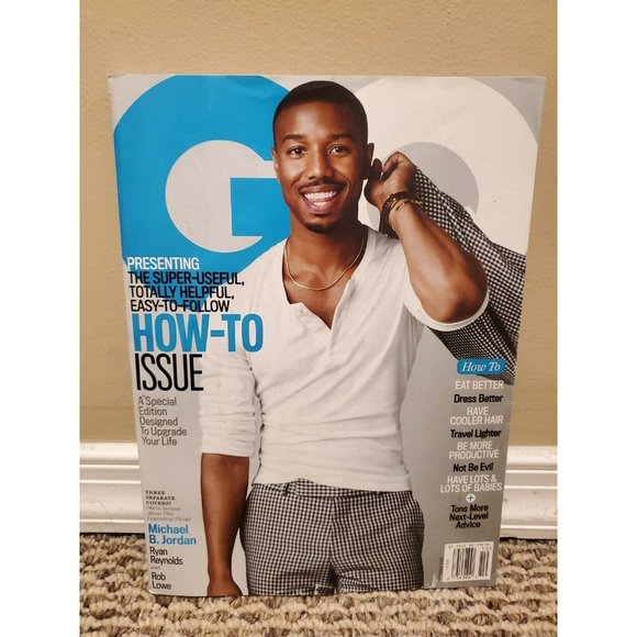 GQ Magazine October 2015 Issue Michael B Jordan Cover No Label - Picture 1 of 3